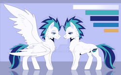 Size: 1280x795 | Tagged: safe, artist:topolok, oc, oc only, pegasus, pony, lidded eyes, male, obtrusive watermark, reference sheet, solo, stallion, watermark