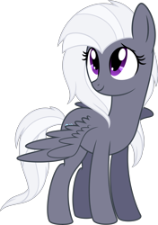 Size: 5000x7105 | Tagged: safe, artist:aureai, oc, oc only, oc:aureai gray, pegasus, pony, .svg available, 2017 community collab, absurd resolution, derpibooru community collaboration, female, mare, simple background, solo, spread wings, transparent background, vector
