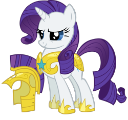 Size: 2133x2000 | Tagged: safe, artist:spaceponies, rarity, pony, unicorn, armor, armorarity, female, helmet, high res, hilarious in hindsight, mare, royal guard armor, royal guard rarity, simple background, solo, transparent background, vector