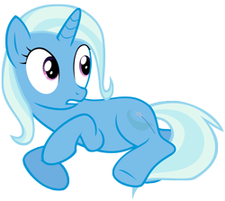 Size: 5000x4458 | Tagged: dead source, safe, artist:maximillianveers, trixie, pony, unicorn, absurd resolution, female, looking back, mare, on side, photoshop, simple background, solo, surprised, transparent background