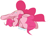 Size: 672x484 | Tagged: safe, artist:hattsy, pinkie pie, earth pony, pony, colored sketch, crying, drool, female, mare, not dead, sad, simple background, sleeping, solo, white background