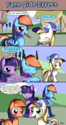 Size: 700x1315 | Tagged: dead source, safe, artist:solar-slash, lemon daze, rainbow dash, scootaloo, twilight sparkle, earth pony, pegasus, pony, unicorn, comic, cute, cutealoo, dashabetes, female, filly, foal, lemondorable, looking at each other, mare, twiabetes