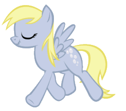 Size: 570x502 | Tagged: source needed, safe, artist:kuren247, derpy hooves, pegasus, pony, animated, cutie mark, eyes closed, female, gif, mare, scrunchy face, simple background, smiling, solo, spread wings, transparent background, trotting, wings