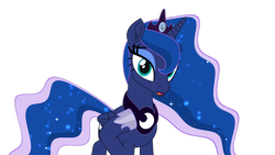 Size: 1920x1080 | Tagged: safe, artist:tiarawhy, princess luna, alicorn, pony, my little pony: the movie, crown, female, horseshoes, jewelry, looking at you, mare, movie accurate, open mouth, peytral, regalia, simple background, solo, toon boom, transparent background