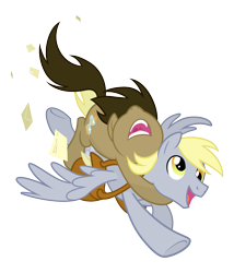 Size: 1200x1400 | Tagged: safe, artist:equestria-prevails, derpy hooves, doctor whooves, dopey hooves, the doctoress, pegasus, pony, doctorderpy, dopeytoress, envelope, female, flying, frown, mailmare, male, mare, open mouth, professor whooves, rule 63, saddle bag, shipping, simple background, smiling, stallion, straight, transparent background