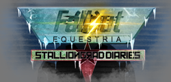 Size: 1600x774 | Tagged: safe, artist:noideasfornicknames, fallout equestria, fallout equestria: stalliongrad diaries, cover art, fanfic, fanfic art, header, ice, no pony