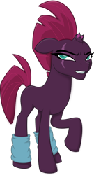 Size: 4000x7388 | Tagged: safe, artist:tentavamp, tempest shadow, my little pony: the movie, absurd resolution, blank flank, grumpy, simple background, solo, transparent background, vector