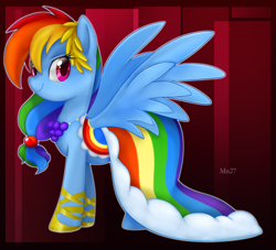 Size: 900x816 | Tagged: safe, artist:mn27, rainbow dash, pegasus, pony, the best night ever, abstract background, clothes, dress, female, gala dress, mare, solo