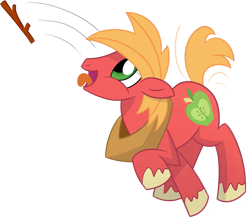 Size: 771x669 | Tagged: safe, artist:miketheuser, big macintosh, earth pony, pony, big macindog, cute, discorded, macabetes, male, photoshop, simple background, solo, stallion, tongue out, transparent background