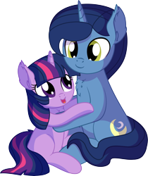 Size: 6490x7725 | Tagged: safe, artist:cyanlightning, night light, twilight sparkle, unicorn twilight, pony, unicorn, .svg available, absurd resolution, blank flank, chest fluff, cute, duo, ear fluff, father and child, father and daughter, female, filly, filly twilight sparkle, lightabetes, male, parent and child, simple background, smiling, stallion, transparent background, twiabetes, vector, younger