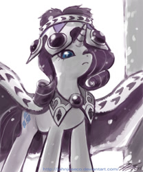 Size: 800x960 | Tagged: safe, artist:johnjoseco, princess platinum, rarity, pony, unicorn, clothes, costume, crown, female, mare, photoshop, solo, wardrobe misuse