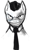 Size: 500x800 | Tagged: dead source, safe, artist:hawtkoffee, pony, bust, creepy, g mane, gman, grayscale, half-life, looking at you, male, monochrome, necktie, photoshop, ponified, portrait, simple background, smiling, solo, white background