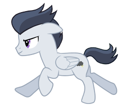 Size: 1581x1381 | Tagged: safe, artist:lunaticdawn, rumble, pegasus, pony, colt, cutie mark, male, older, older rumble, running, simple background, solo, teenager, transparent background, vector