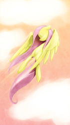 Size: 1080x1920 | Tagged: dead source, safe, artist:sir-dangereaux, fluttershy, pegasus, pony, eyes closed, female, flying, mare, photoshop, solo