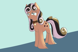 Size: 1176x784 | Tagged: safe, artist:cosmonaut, derpibooru import, oc, oc only, oc:flying saucer, pony, collar, female, mare, rule 63, solo