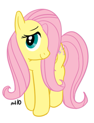 Size: 459x600 | Tagged: safe, artist:empty-10, fluttershy, pegasus, pony, female, mare, photoshop, simple background, solo, white background