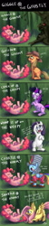 Size: 500x2300 | Tagged: dead source, safe, artist:ninjaham, applejack, fluttershy, pinkie pie, rainbow dash, rarity, twilight sparkle, unicorn twilight, earth pony, pegasus, pony, unicorn, acdsee, clothes, comic, crying, dashie antoinette, dress, female, flutterrage, mane six, mare, mare antoinette, marie antoinette, powdered wig, rainbow dash always dresses in style, singing, wig