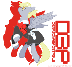 Size: 3500x3243 | Tagged: dead source, safe, artist:silent ponytagonist, derpy hooves, pegasus, pony, arisato hamuko, arisato minako, crossover, female, high res, mare, persona 3, persona 3 portable, solo