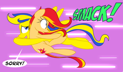 Size: 800x471 | Tagged: safe, artist:sunsetshimmerreallyhatesyou, sunset shimmer, oc, pony, unicorn, female, mare