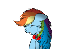 Size: 2997x2053 | Tagged: safe, artist:v-d-k, rainbow dash, pegasus, pony, crying, eyes closed, female, floppy ears, heartbreak, high res, mare, photoshop, sad, simple background, solo, transparent background