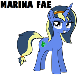 Size: 570x547 | Tagged: safe, artist:cosmonaut, derpibooru import, oc, oc:marina fae, unicorn, headband, looking at you, solo