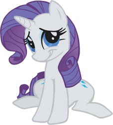 Size: 467x514 | Tagged: safe, artist:perinigricon, rarity, pony, unicorn, embarrassed, female, mare, photoshop, simple background, sitting, solo, transparent background, vector