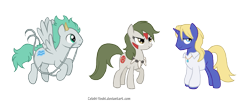 Size: 1279x526 | Tagged: safe, artist:dawnfire, haku, hayao miyazaki, howl, howl's moving castle, ponified, princess mononoke, san, simple background, spirited away, studio ghibli, transparent background