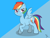 Size: 1500x1125 | Tagged: safe, artist:augjodo, rainbow dash, pegasus, pony, angry, colored, digital art, female, mare