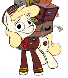 Size: 316x359 | Tagged: safe, artist:anontheanon, oc, oc:belle hop, pony, female, mare, solo