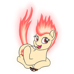 Size: 2900x2900 | Tagged: safe, artist:mkogwheel, oc, oc:yule log, matches, pokémon, ponyta, simple background, transparent background