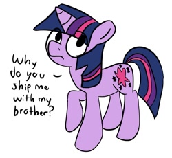 Size: 602x555 | Tagged: safe, artist:heretichesh, twilight sparkle, unicorn twilight, pony, unicorn, fourth wall, shipping