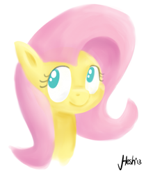 Size: 791x943 | Tagged: safe, artist:heretichesh, fluttershy, pegasus, pony, smiling