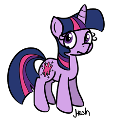 Size: 468x504 | Tagged: safe, artist:heretichesh, twilight sparkle, pony, unicorn, cute, female, frown, looking at you, mare, simple background, solo, white background