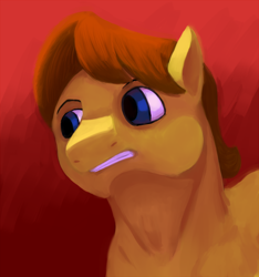 Size: 1122x1200 | Tagged: safe, artist:sb, caramel, earth pony, pony, bust, caramel is awesome, gradient background, male, portrait, solo, stallion