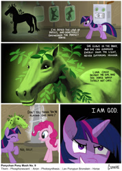 Size: 1200x1684 | Tagged: safe, artist:gsphere, pinkie pie, twilight sparkle, unicorn twilight, earth pony, horse, pony, unicorn, comic, female, mad scientist, mare, photoshop, science, tyrant sparkle