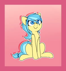 Size: 1400x1500 | Tagged: safe, artist:lockheart, oc, oc only, earth pony, pony, chest fluff, smiling, solo