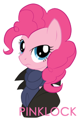 Size: 1540x2396 | Tagged: dead source, safe, artist:ouran-nekozawa, pinkie pie, earth pony, pony, bbc sherlock, clothes, crossover, female, mare, photoshop, sherlock holmes, simple background, solo, transparent background