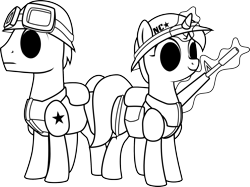 Size: 2092x1566 | Tagged: safe, artist:brisineo, pony, fallout equestria, fallout equestria: red 36, fanfic art, new canterlot army, new canterlot republic, simple background, transparent background, vector