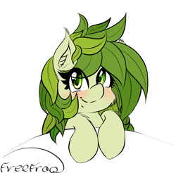 Size: 1026x1009 | Tagged: safe, artist:freefraq, oc, oc:flower, original species, plant pony, cute, monster mare