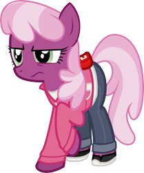 Size: 1465x1753 | Tagged: safe, artist:smashinator, cheerilee, earth pony, pony, clothes, crossover, female, left 4 dead, mare, simple background, solo, transparent background, zoey