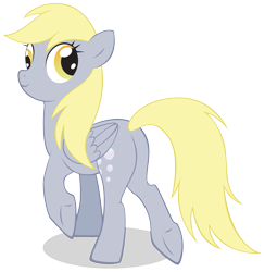 Size: 2451x2507 | Tagged: safe, artist:littlehybridshila, derpy hooves, pegasus, pony, female, high res, looking back, mare, plot, simple background, solo, transparent background, underhoof