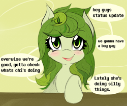 Size: 1280x1064 | Tagged: safe, artist:freefraq, oc, oc:flower, pony, cute, solo, tumblr