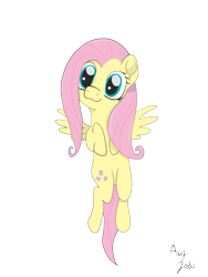 Size: 1500x2000 | Tagged: safe, artist:augjodo, fluttershy, pegasus, pony, cute, digital art, female, flying, mare, shyabetes