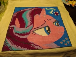 Size: 2048x1536 | Tagged: safe, artist:tinyequine, starlight glimmer, pony, unicorn, cross stitch, female, mare