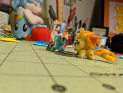 Size: 2048x1536 | Tagged: safe, artist:tinyequine, rainbow dash, spitfire, pegasus, pony, plushie, sarubobo