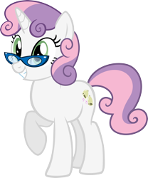 Size: 3326x4000 | Tagged: dead source, safe, artist:llssn, sweetie belle, pony, unicorn, absurd resolution, adult, female, glasses, mare, older, older sweetie belle, raised hoof, simple background, solo, transparent background, vector