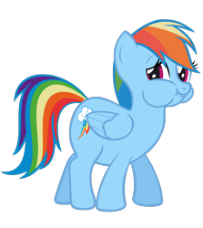 Size: 1000x1122 | Tagged: safe, artist:i-shooped-a-pwny, cup cake, rainbow dash, pegasus, pony, fanfic:my little dashie, chubby, chubby cheeks, fat, female, mare, rainbow dash presents, recolor, solo, transparent background, tubby wubby pony waifu, vector