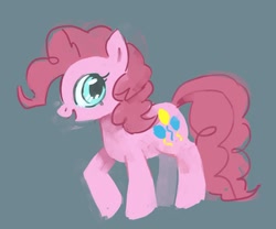 Size: 1260x1049 | Tagged: dead source, safe, artist:dhui, pinkie pie, earth pony, pony, female, mare, profile, simple background, solo