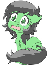 Size: 738x972 | Tagged: safe, artist:lockhe4rt, oc, oc only, oc:anon filly, earth pony, pony, chest fluff, crying, cute, ear fluff, female, filly, floppy ears, sad, simple background, sitting, solo, teary eyes, transparent background, wavy mouth