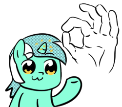 Size: 326x285 | Tagged: safe, artist:lockhe4rt, lyra heartstrings, :3, bkub, emoji, hand, honeycomb chatka, lyra doing lyra things, ok hand sign, simple background, solo, transparent background, 👌